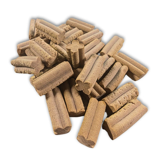 Milk Crunchies Carob Dog Treats Close