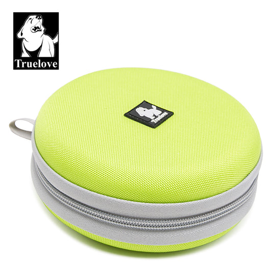 Foldable Travel Dog Bowl Yellow Closed