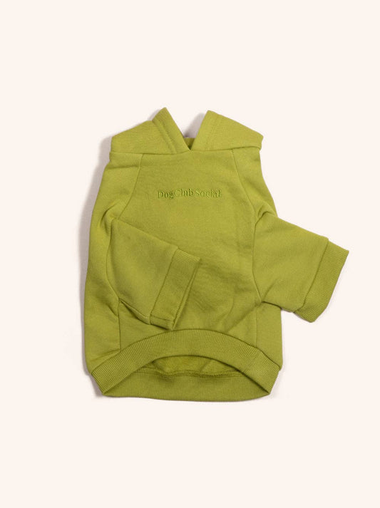 Perfect Dog Hoodie Green Front View