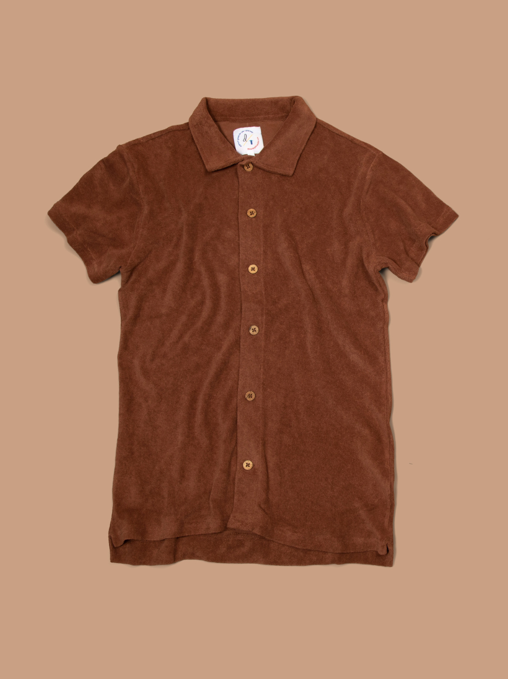 Terry Dog Polo Shirt Cocoa Brown Human