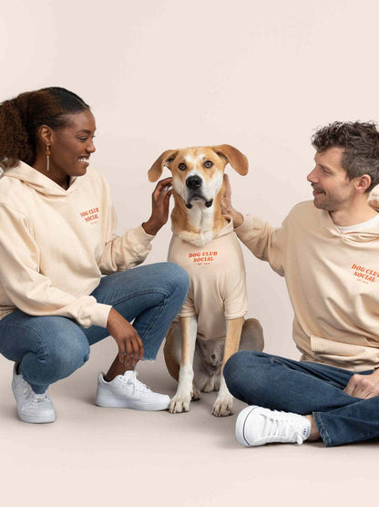 Terry Fleece Dog Hoodie Classic Matching Set Couple
