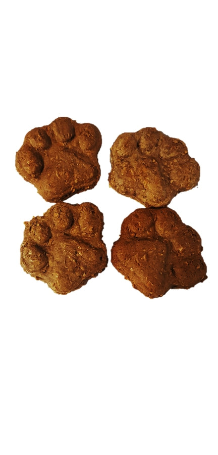 Nutty Carob Paws Peanut Butter Dog Cookies Close