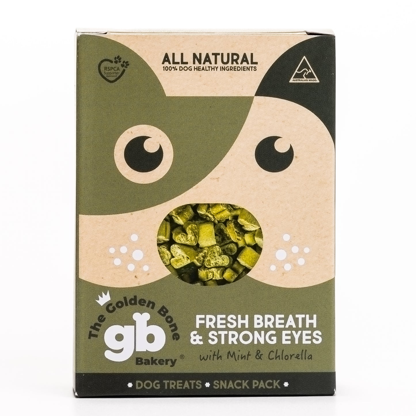 SnackPacks Natural Vegetarian Dog Treats Fresh Breath Front View