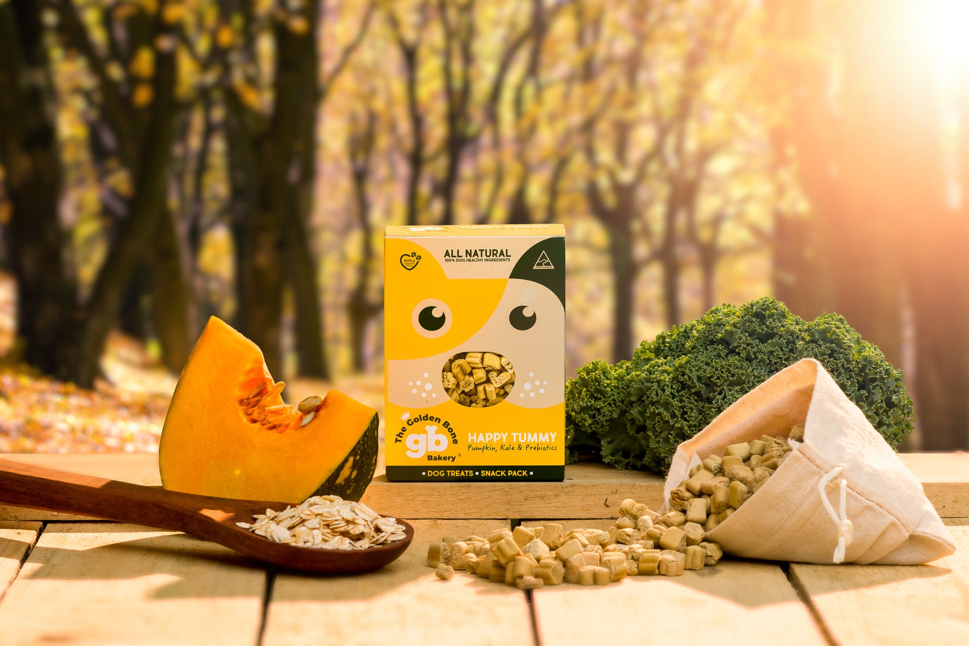 SnackPacks Natural Vegetarian Dog Treats Happy Tummy Detail