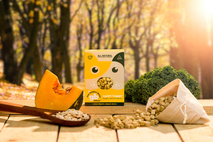 SnackPacks Natural Vegetarian Dog Treats Happy Tummy Detail