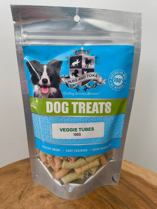 Veggie Tubes Dog Treats Packaging