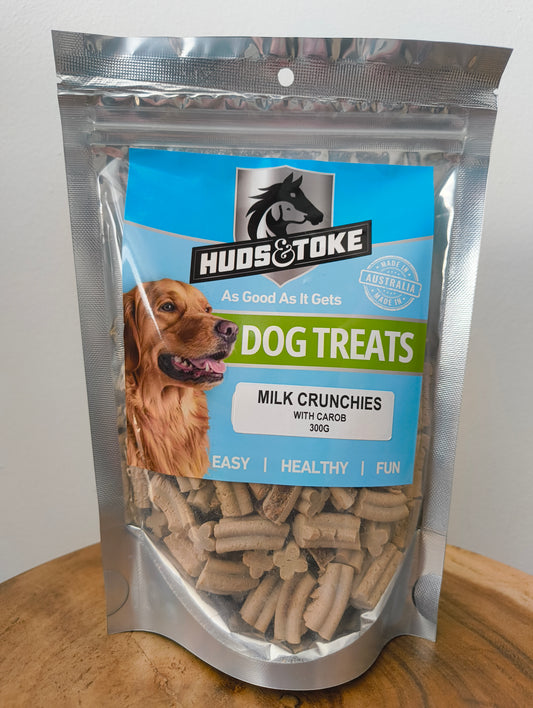 Milk Crunchies Carob Dog Treats Front View