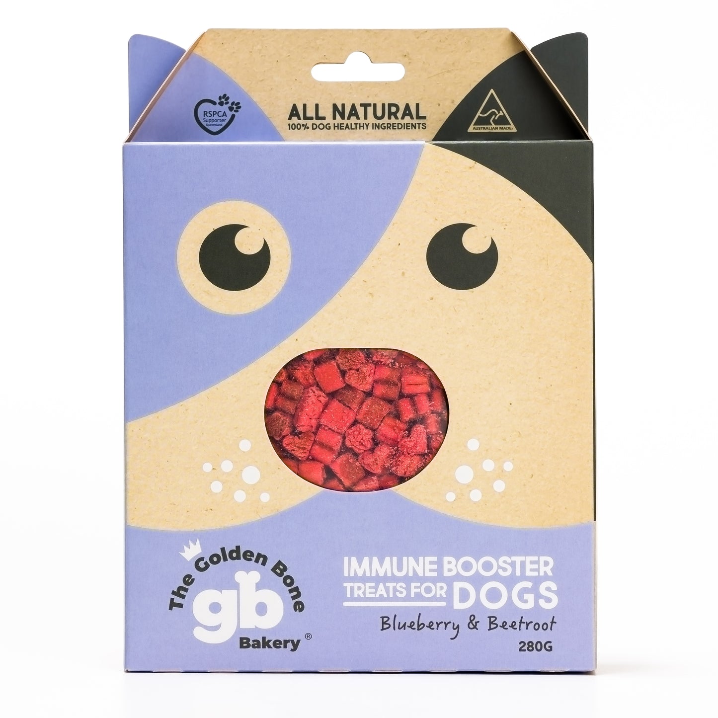 Natural Vegetarian Dog Treats Immune Booster Front View