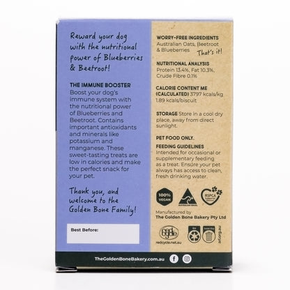 SnackPacks Natural Vegetarian Dog Treats Immune Booster Back View
