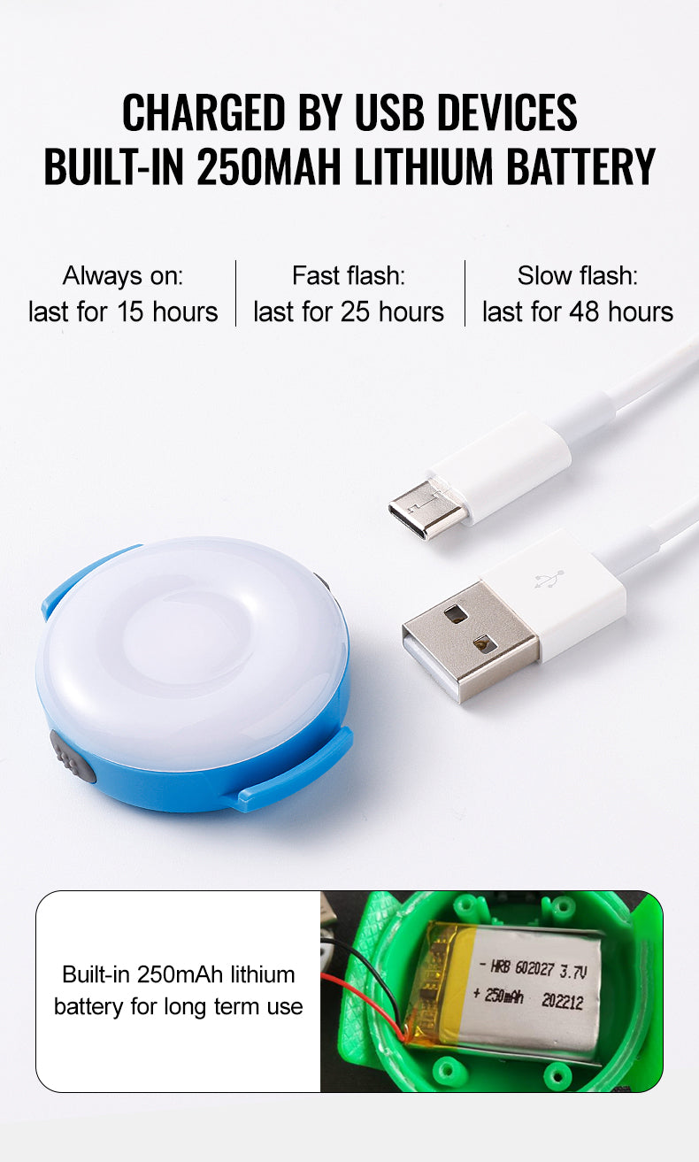 Rechargeable LED Pet Safety Light Charging