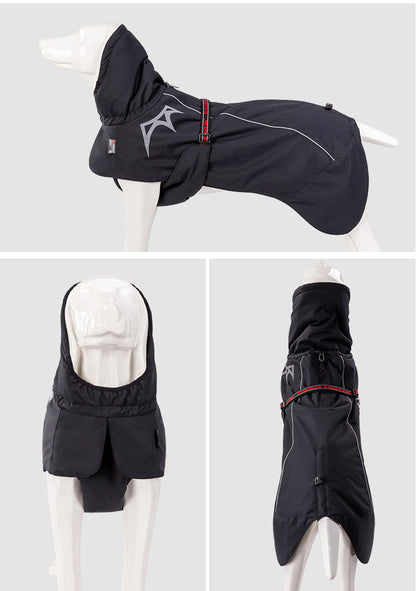 Windproof Winter Dog Coat Black