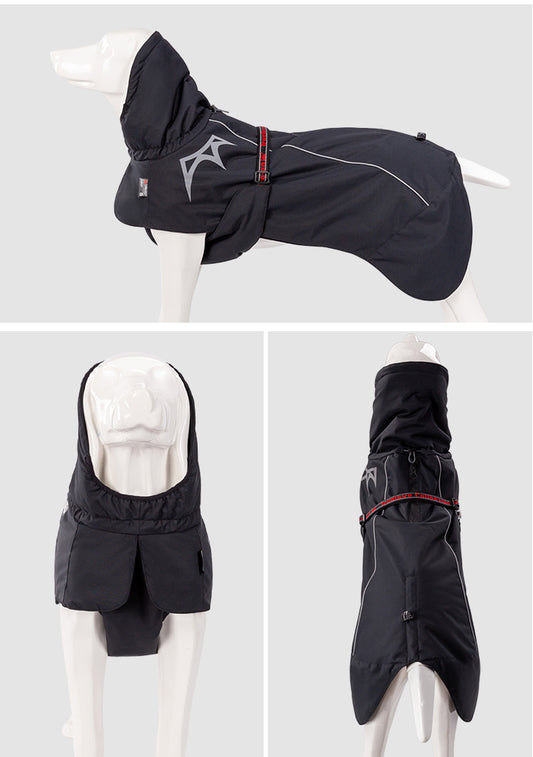 Windproof Winter Dog Coat Black