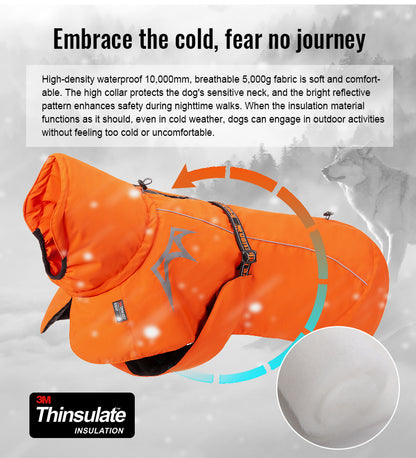 Windproof Winter Dog Coat Insulation