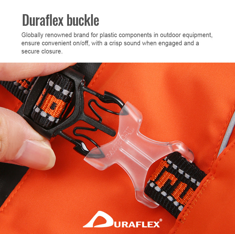 Windproof Winter Dog Coat Buckle Details