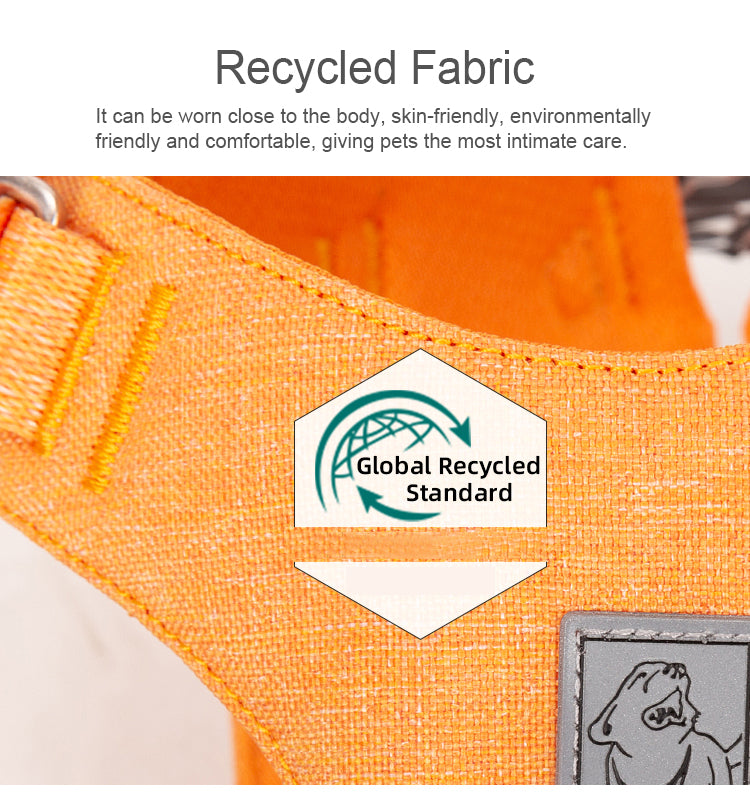 Eco-Friendly Dog Harness Recycled Fabric