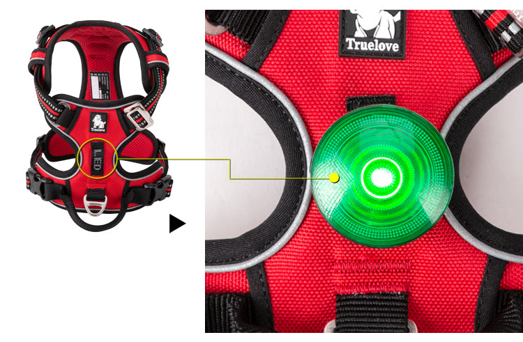 No-Pull Dog Harness LED pet light