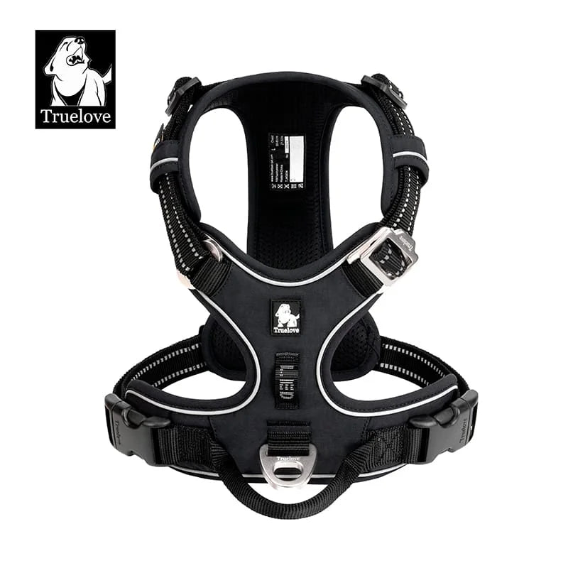 Premium No Pulling Dog Harness Black