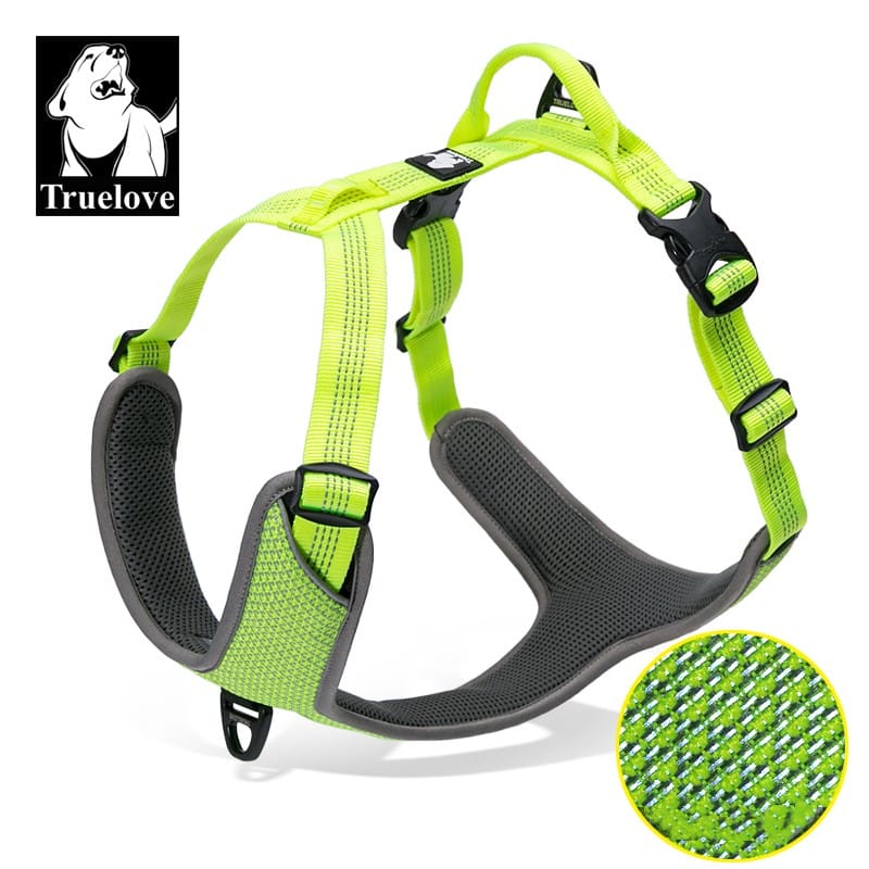 Reflective Dog Harness Yellow
