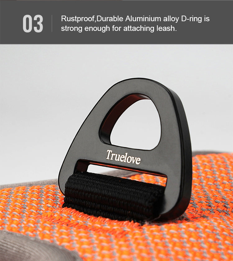 Reflective Dog Harness D-ring