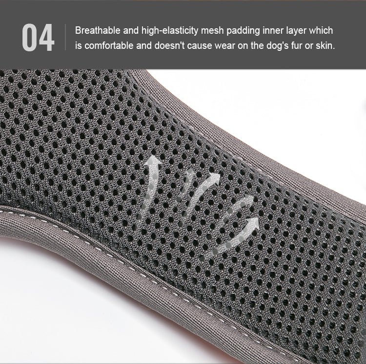 Reflective Dog Harness Breathable Mesh Padding