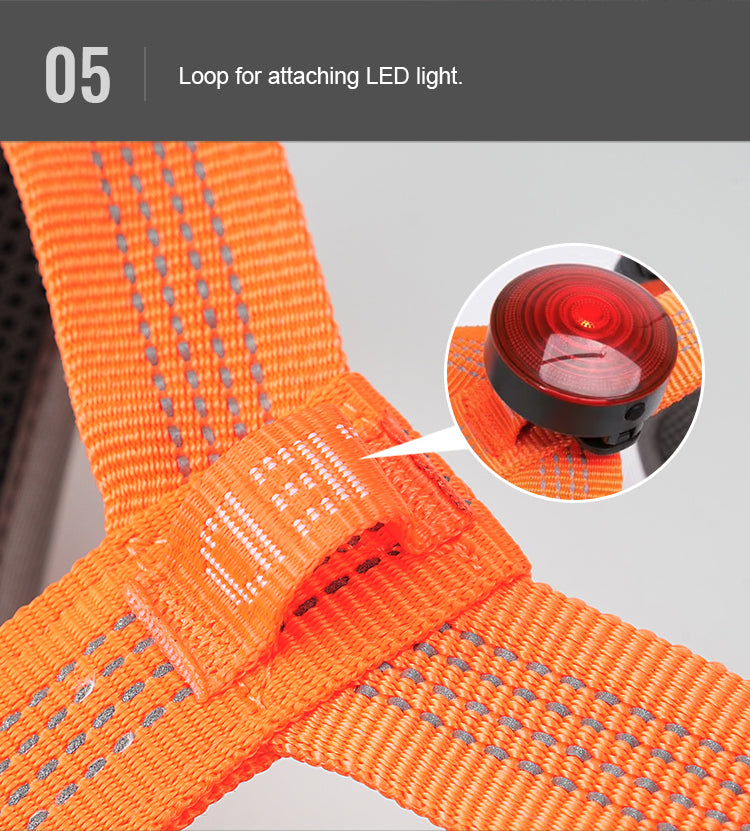 Reflective Dog Harness LED safety light