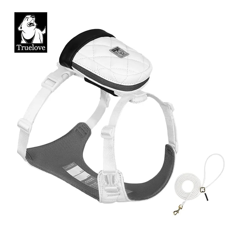 Eco-Friendly Dog Harness Leash Set White