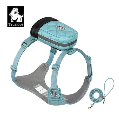 Eco-Friendly Dog Harness Leash Set Blue