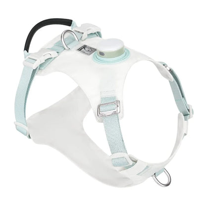 Innovative Dog Harness Safety Light GPS Holder White