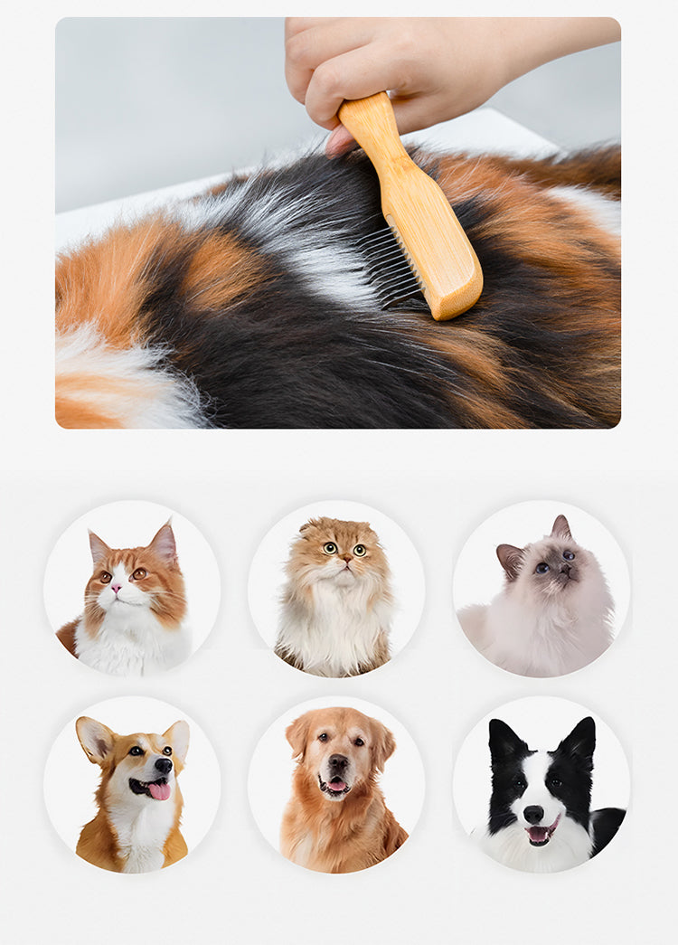 Pet Shedding Comb Dogs Cats Demo