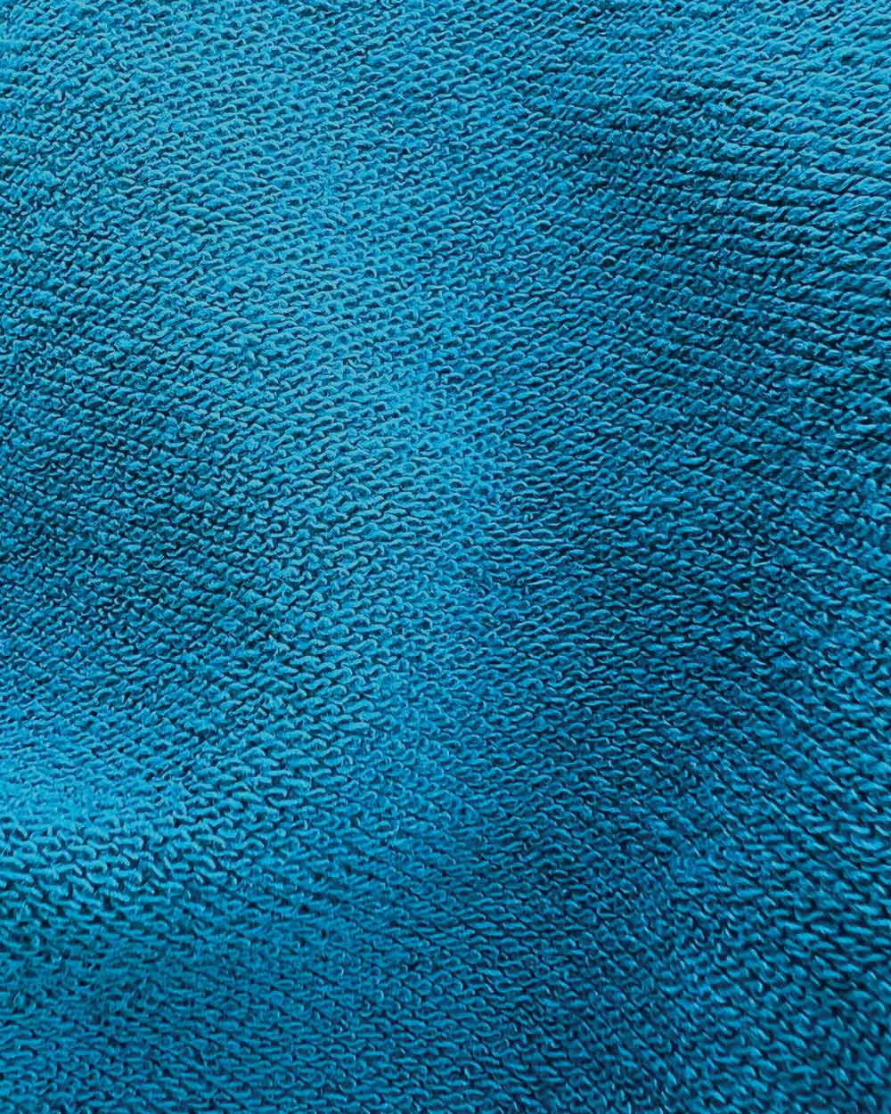 Terry Dog Pullover Green Blue Material Close