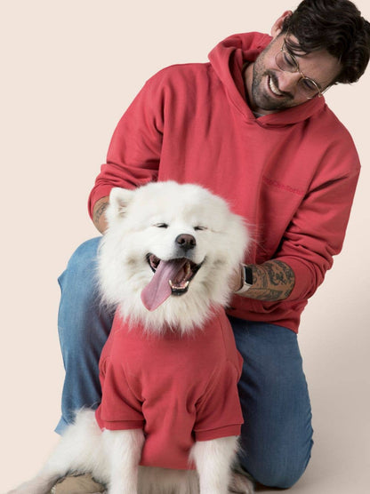 Perfect Dog Hoodie Pink Demo Matching Set