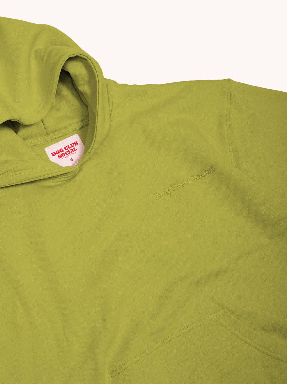 Perfect Dog Hoodie Green Human Close